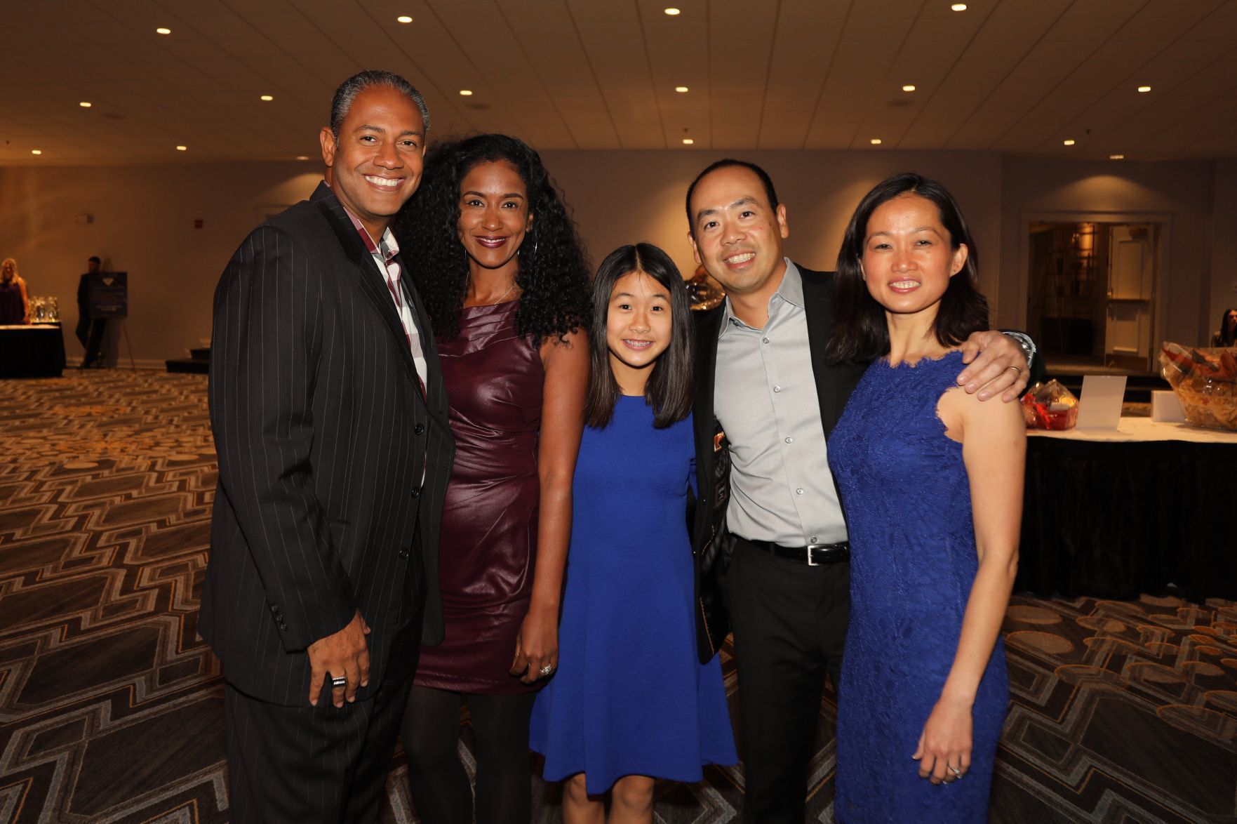 Nigel and Carla Spence, Sophie, Garland and Luu Wong